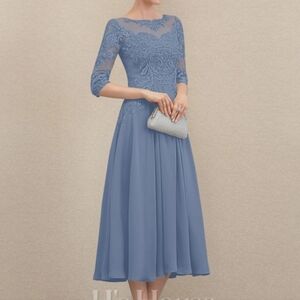 JJ House sz 4 dusty blue dress